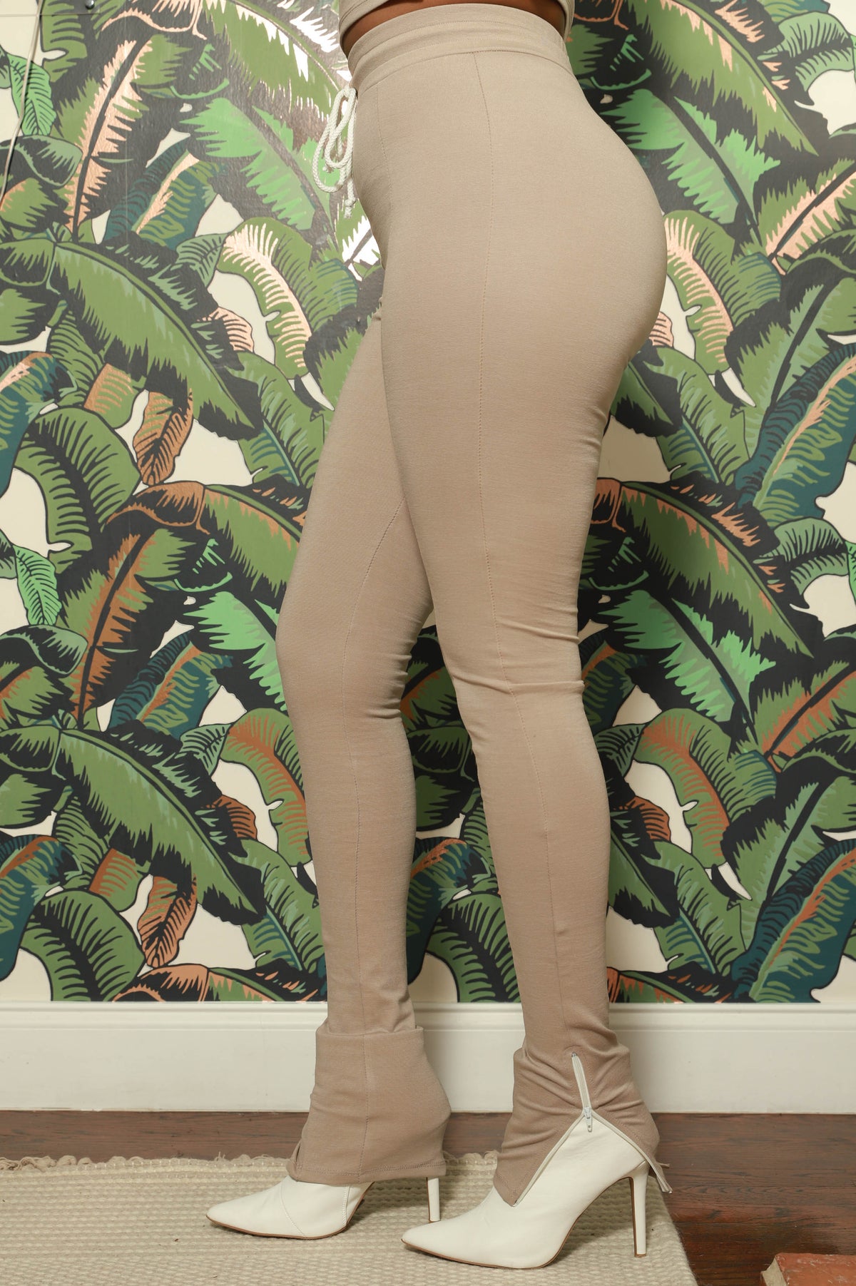 Cozy Up Long Sleeve Pants Set - Tan