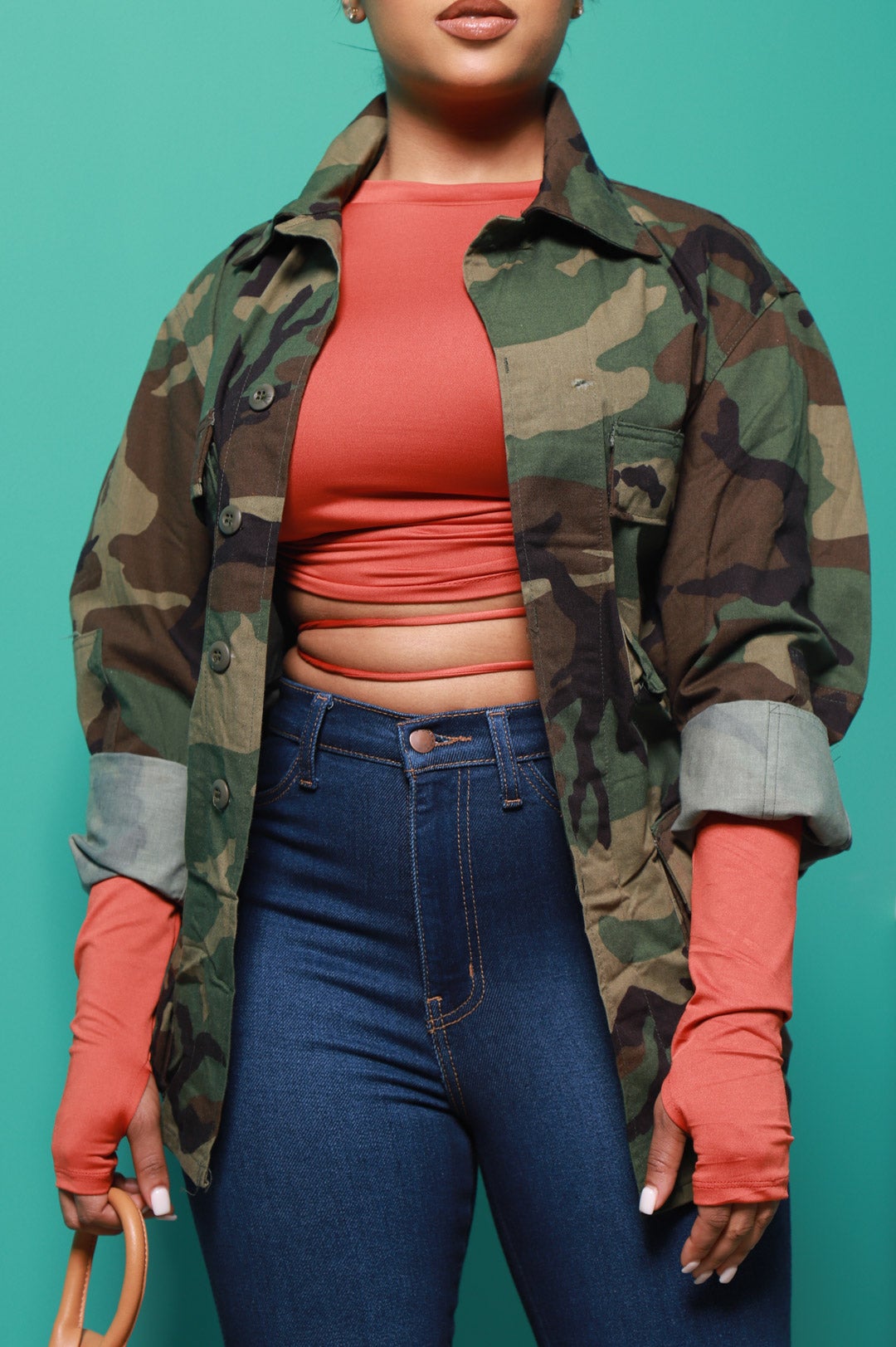 Served Vintage Camo Jacket - Swank A Posh