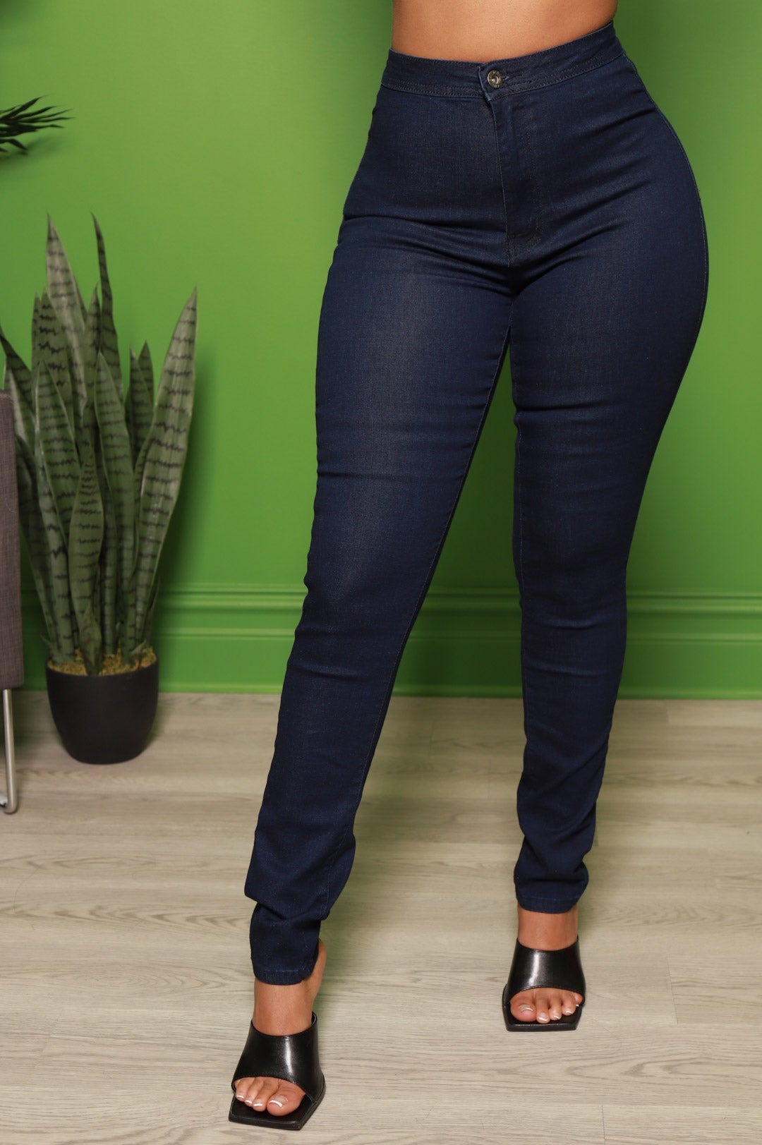 Dark Wash Mega Stretch Jeans - Swank A Posh