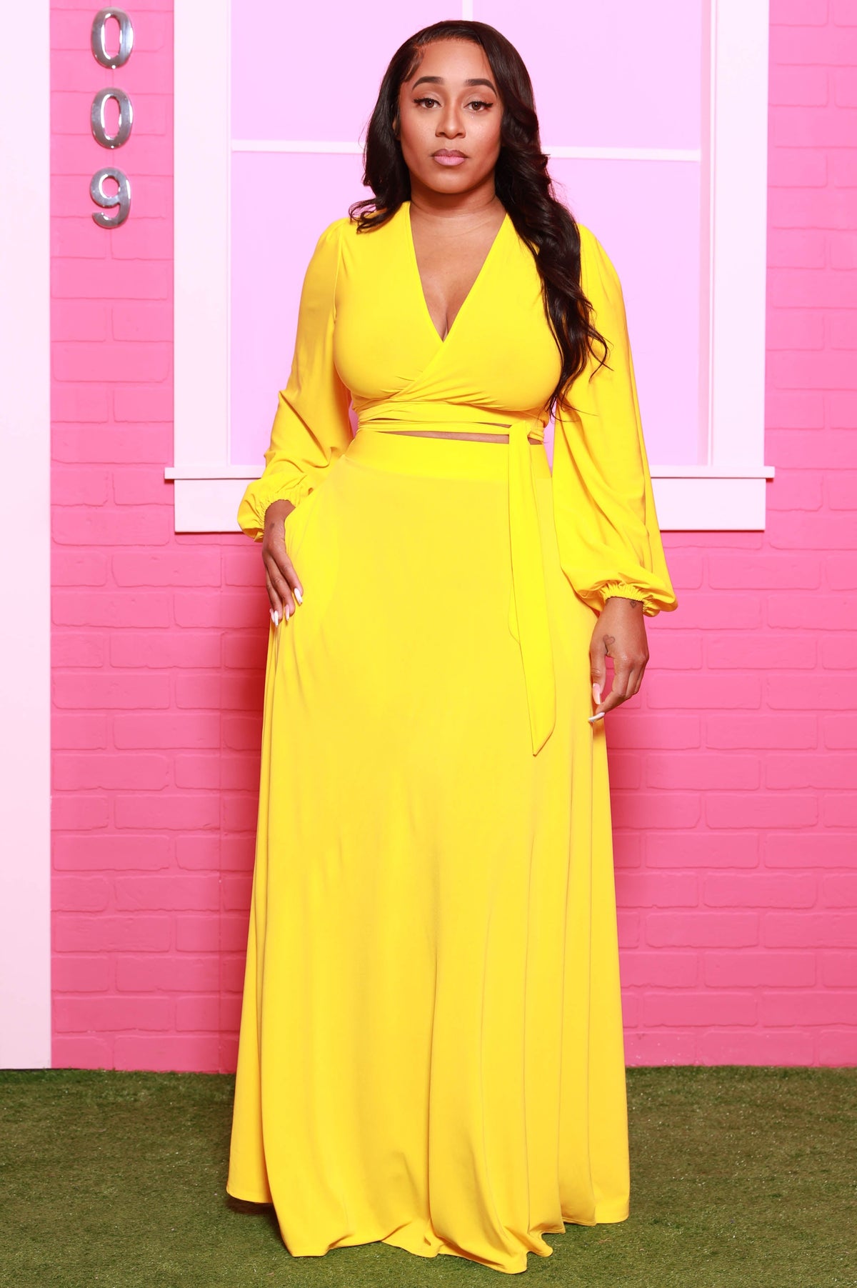 Lost In Love Maxi Skirt Set - Banana - Swank A Posh