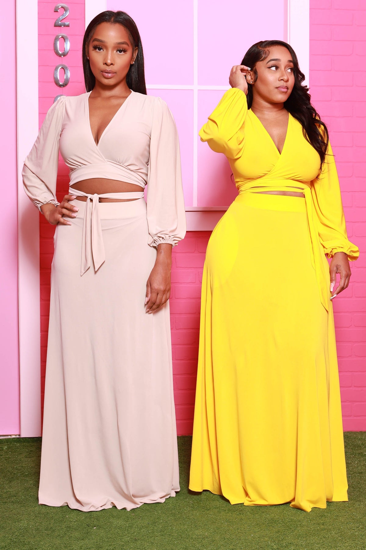 Lost In Love Maxi Skirt Set - Sand - Swank A Posh