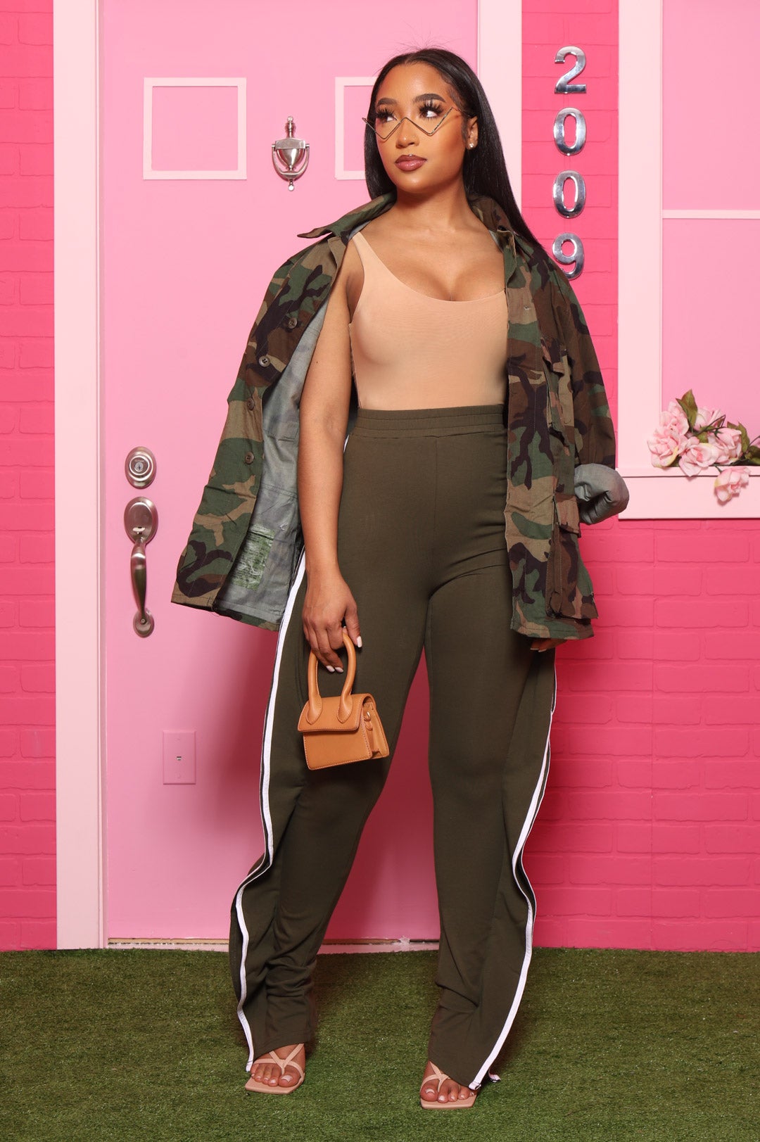 On The Ave Lined Ruffle Joggers - Olive - Swank A Posh