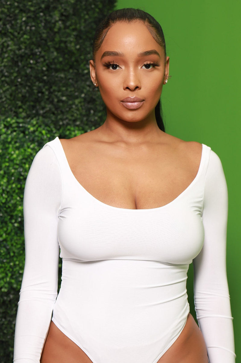 Lodge Simple Full Shaping Bodysuit - White