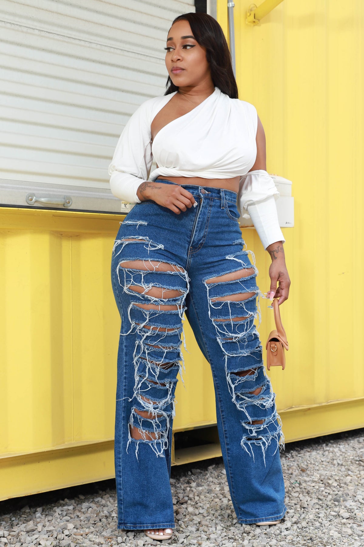 Have It All Multi Way Wrap Shirt - Ivory - Swank A Posh