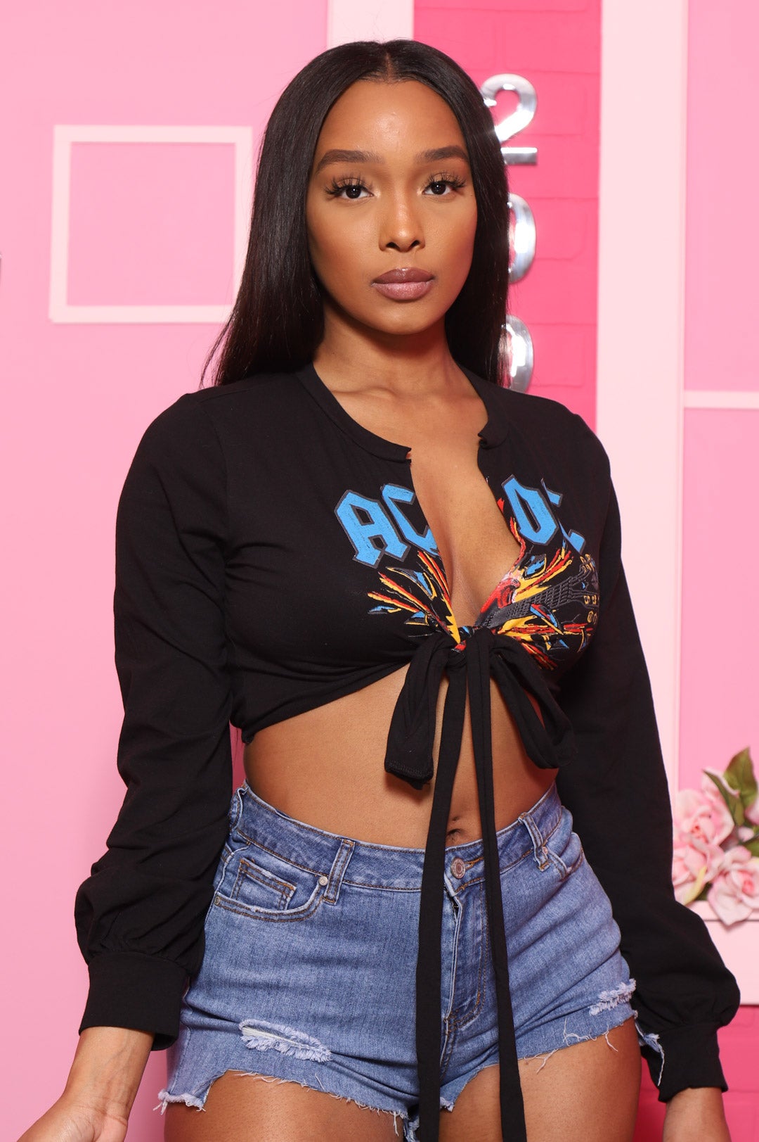 Blow Up Your Video Graphic Top - Black - Swank A Posh