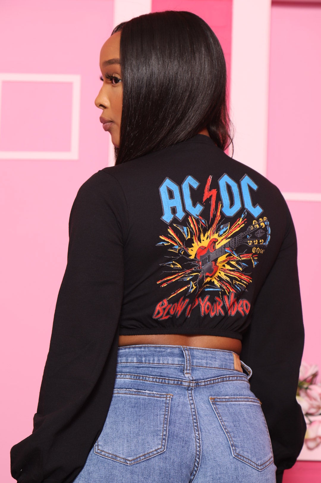 Blow Up Your Video Graphic Top - Black - Swank A Posh