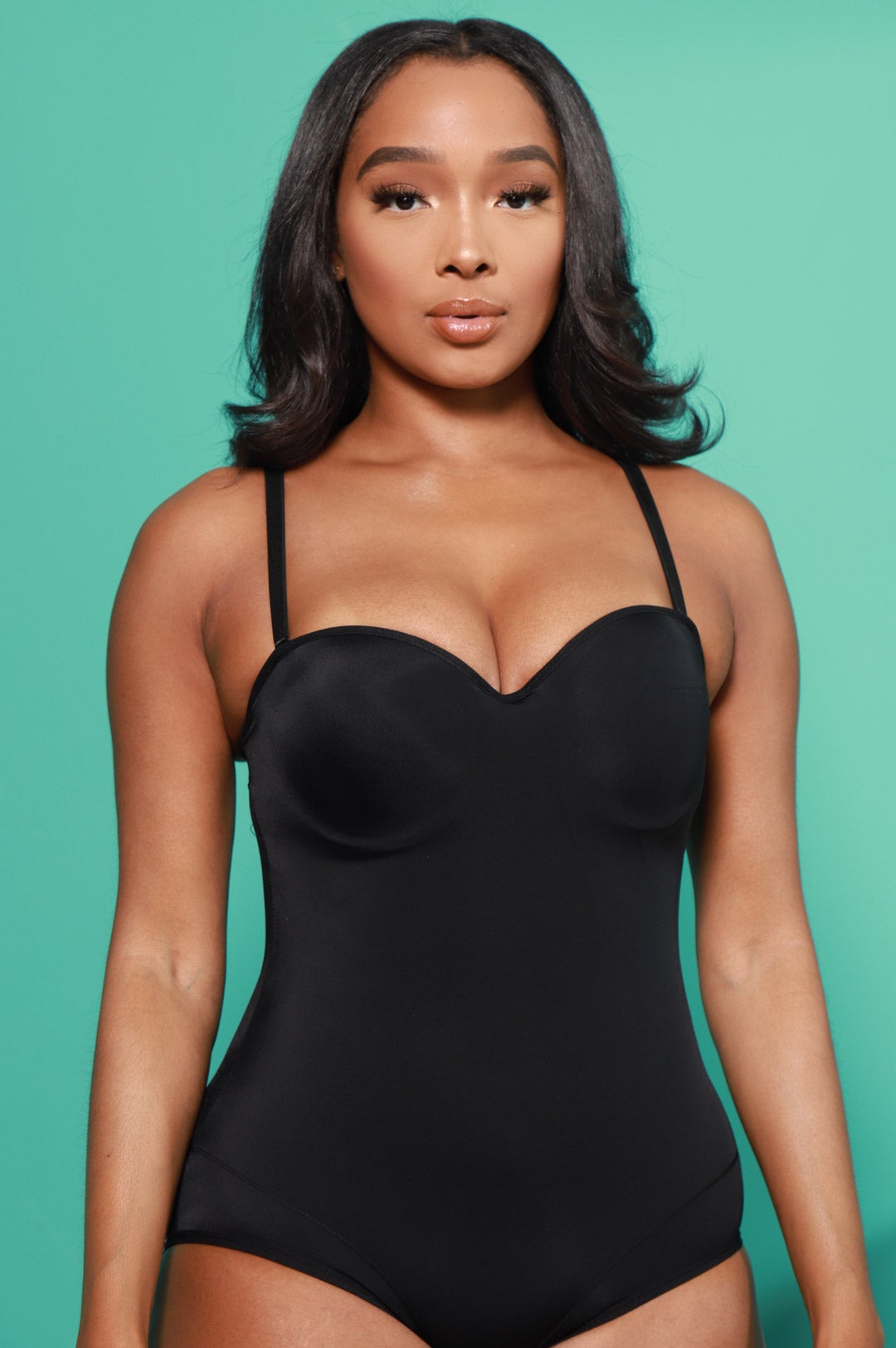 Doctored Form Shape Wear Bodysuit - Black - Swank A Posh