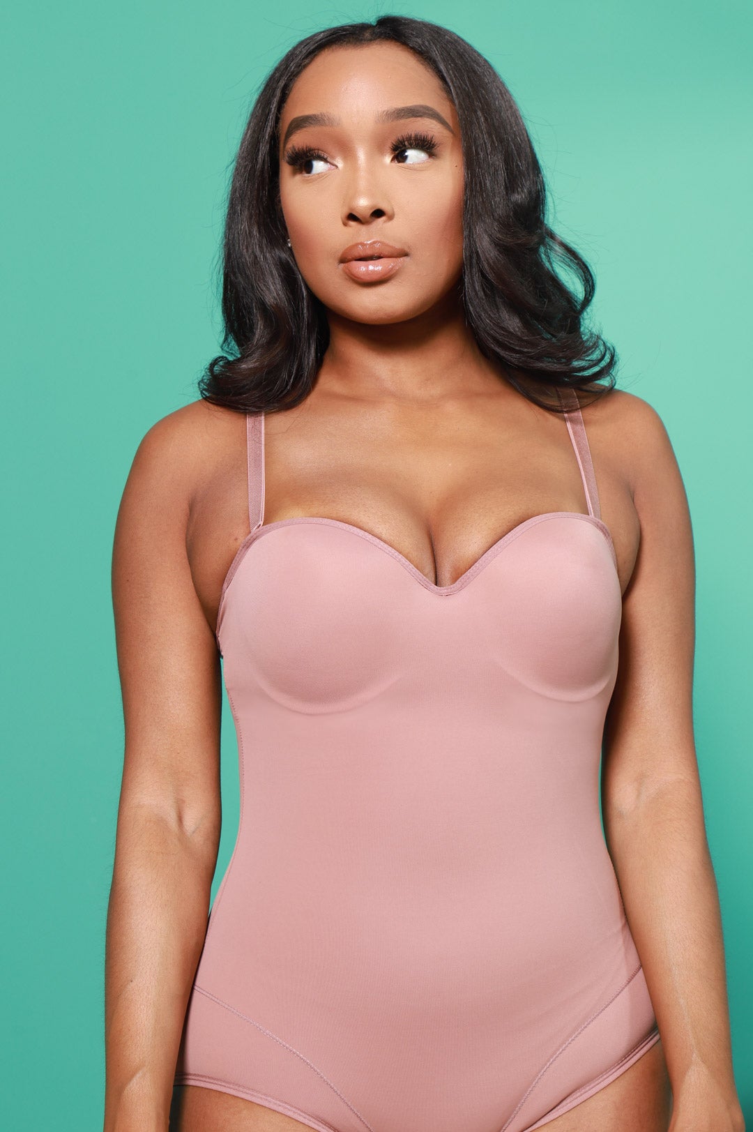 Doctored Form Shape Wear Bodysuit - Mocha - Swank A Posh