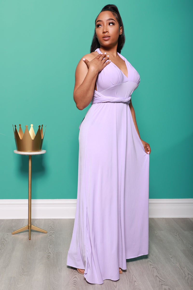 Main Event Maxi Multi Way Dress - Lilac Rose