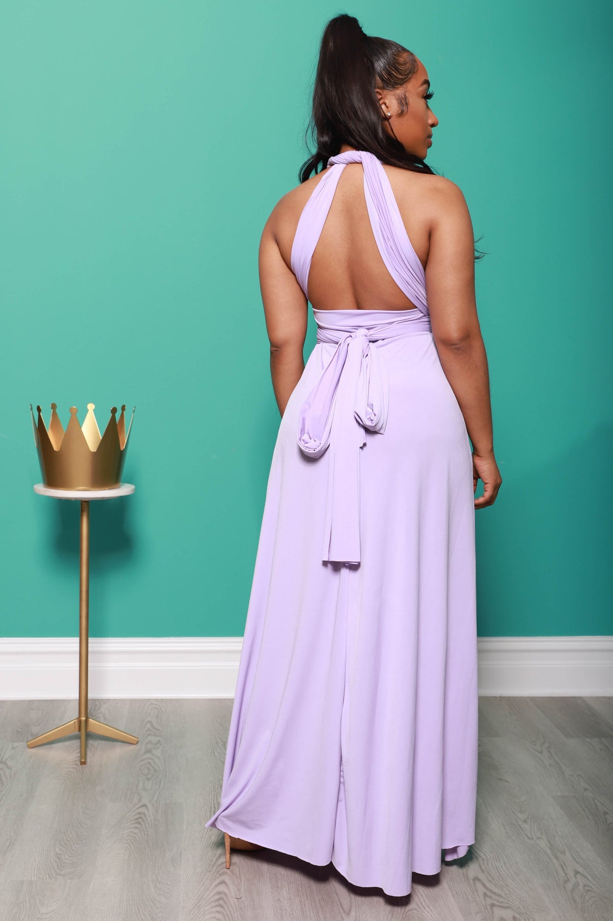 Main Event Maxi Multi Way Dress - Lilac Rose - Swank A Posh