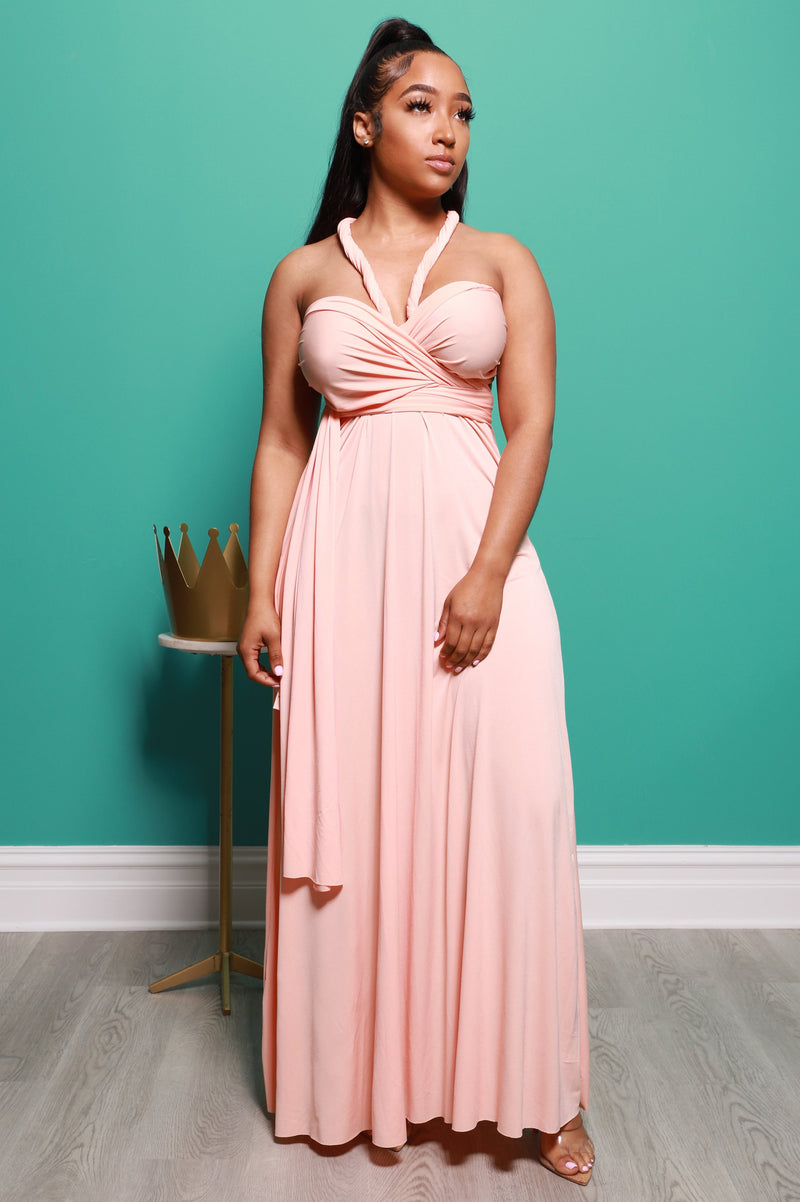 Main Event Maxi Multi Way Dress - Creamsicle