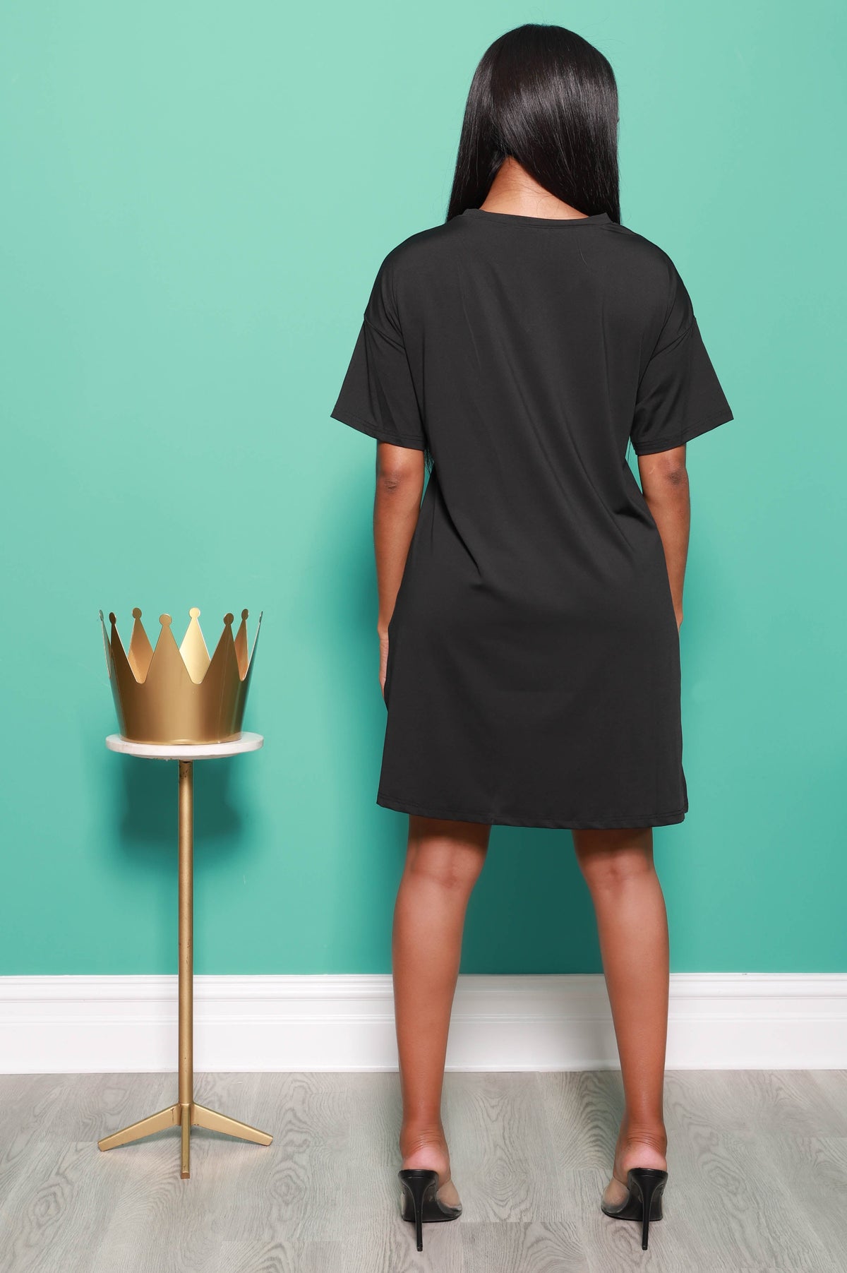 Check the Score V-Neck Biker Set - Black - Swank A Posh