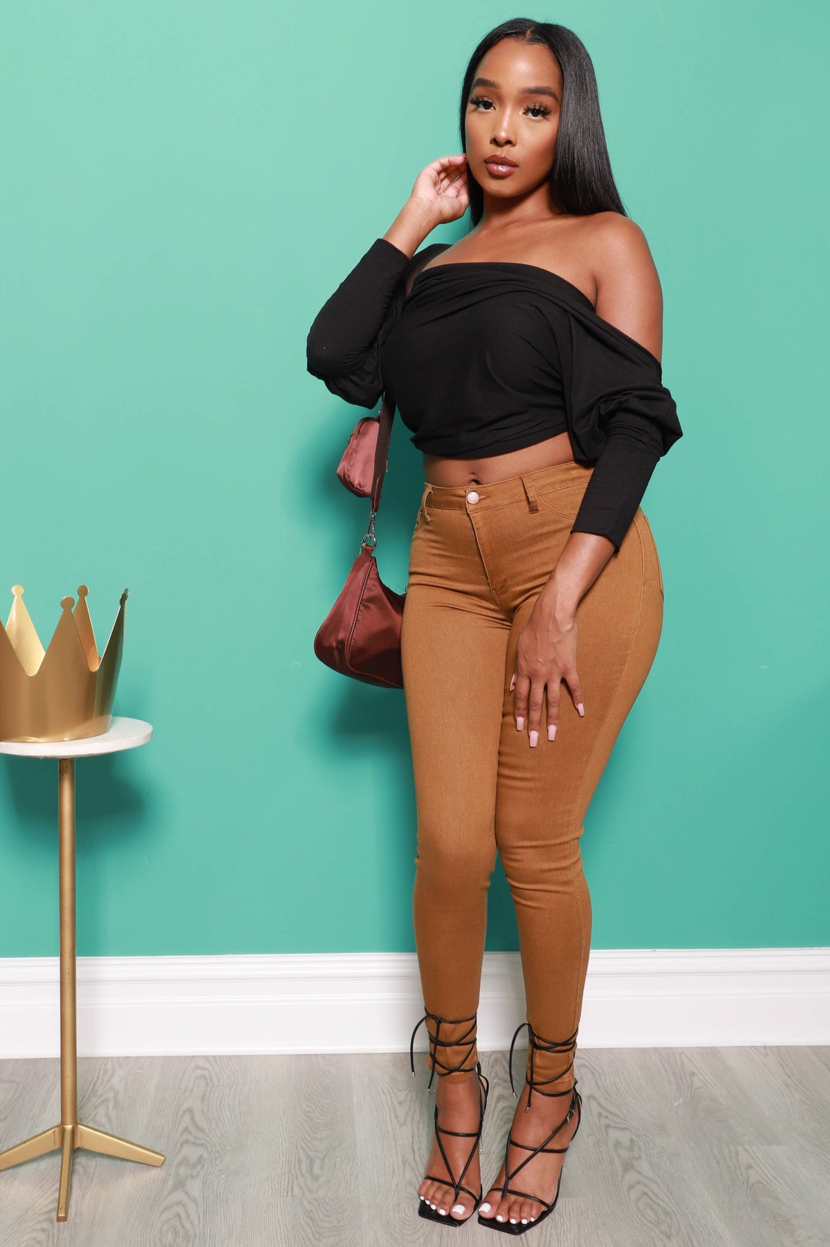 Have It All Multi Way Wrap Shirt - Black - Swank A Posh