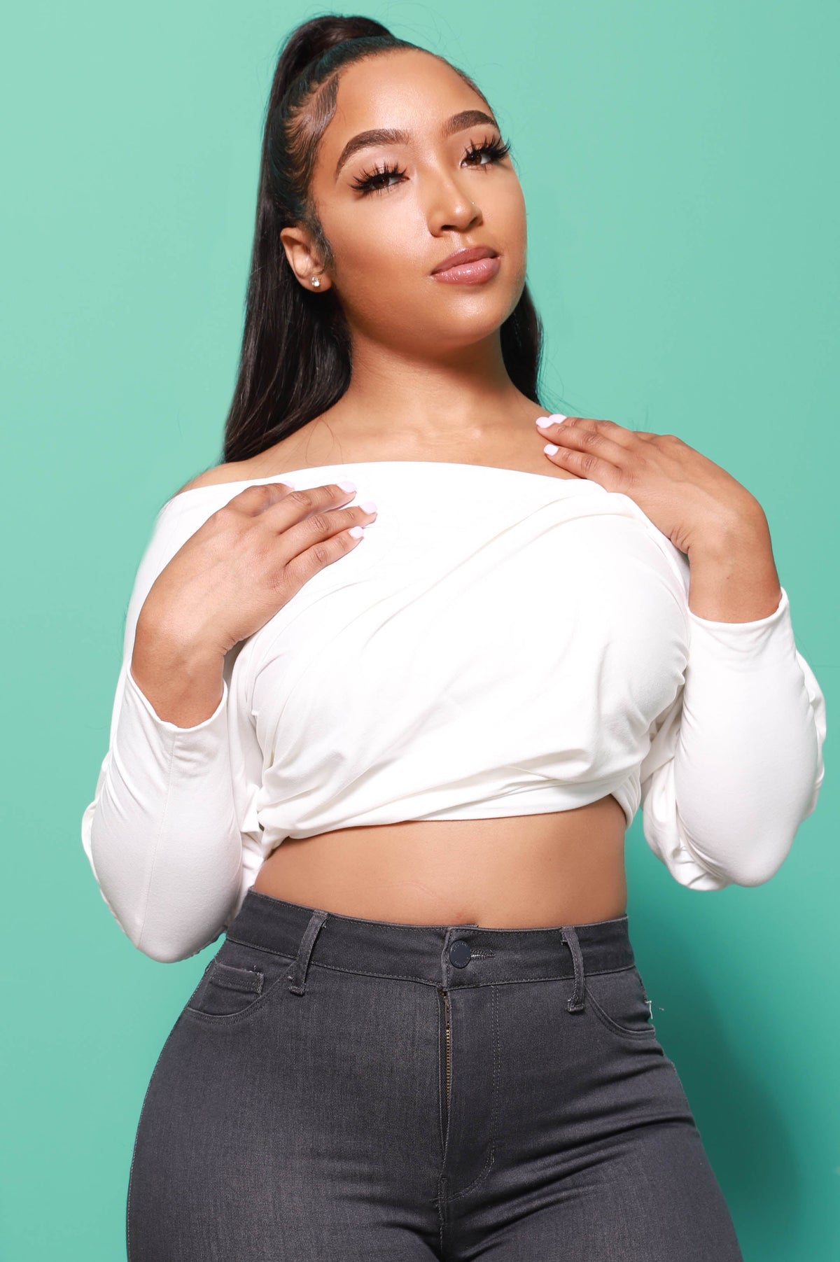 Have It All Multi Way Wrap Shirt - Ivory - Swank A Posh