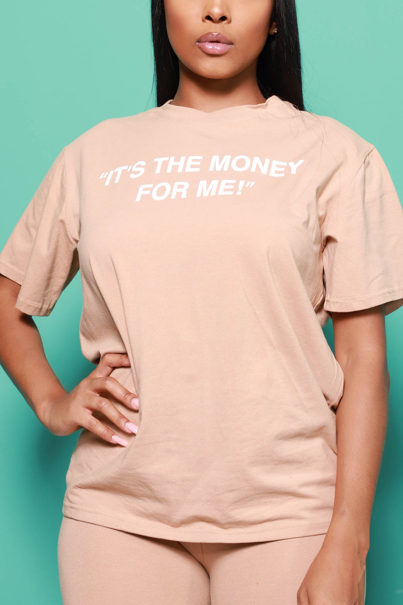 It's The Money For Me Biker Set - Sand