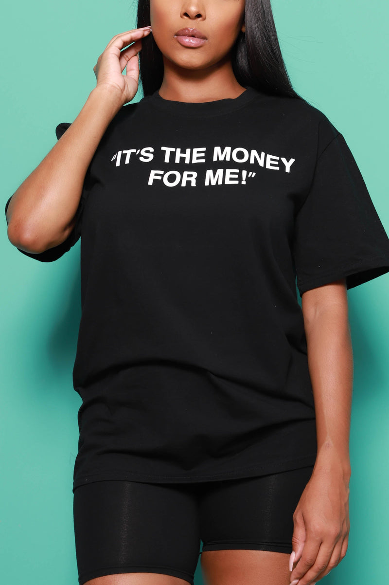 It's The Money For Me Biker Set - Black
