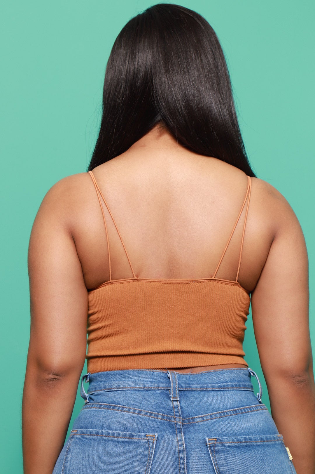 My Rules Cropped Ribbed Tank - Almond - Swank A Posh