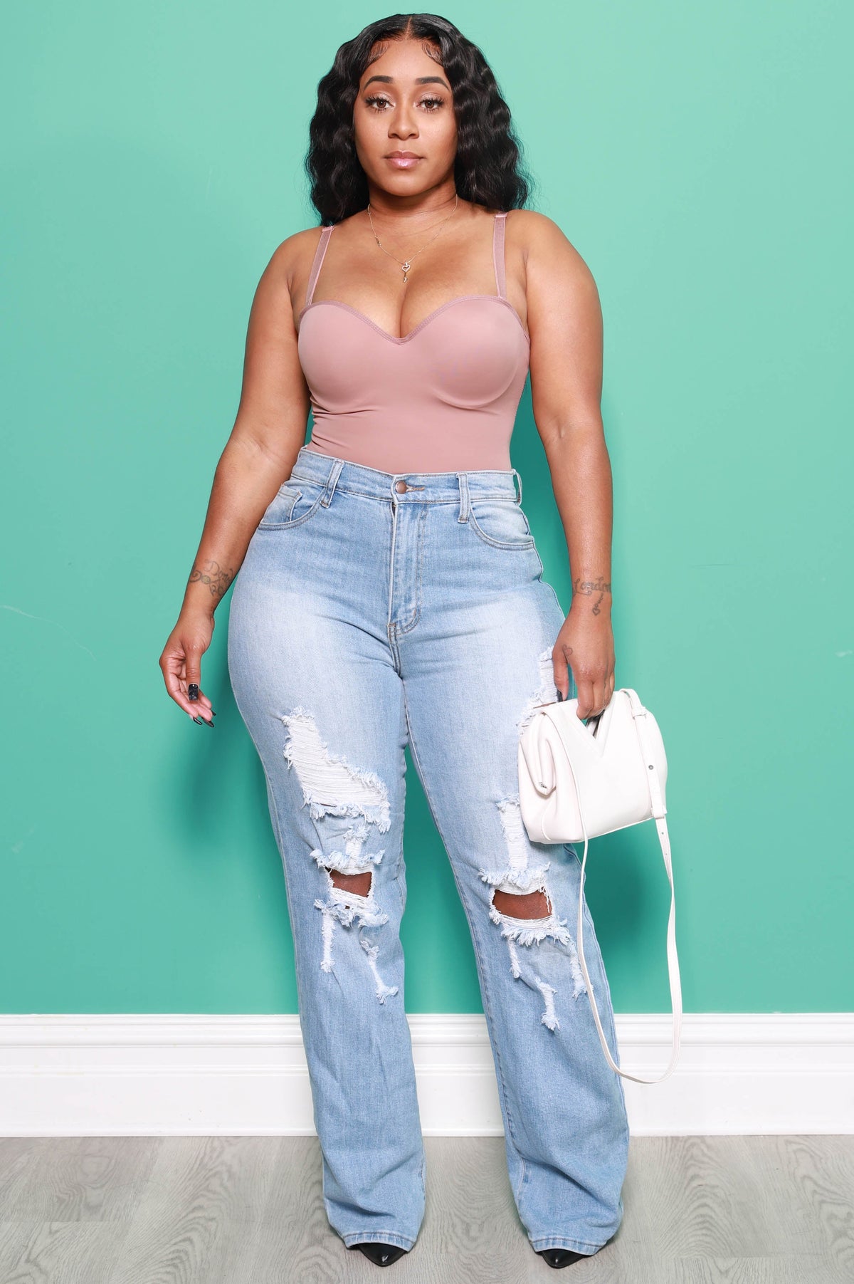 Doctored Form Shape Wear Bodysuit - Mocha - Swank A Posh