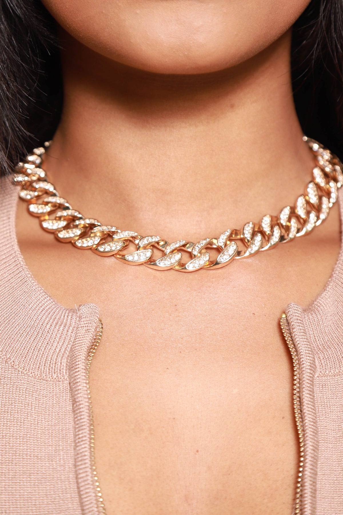 Glimmer Earring & Necklace Set - Gold - Swank A Posh