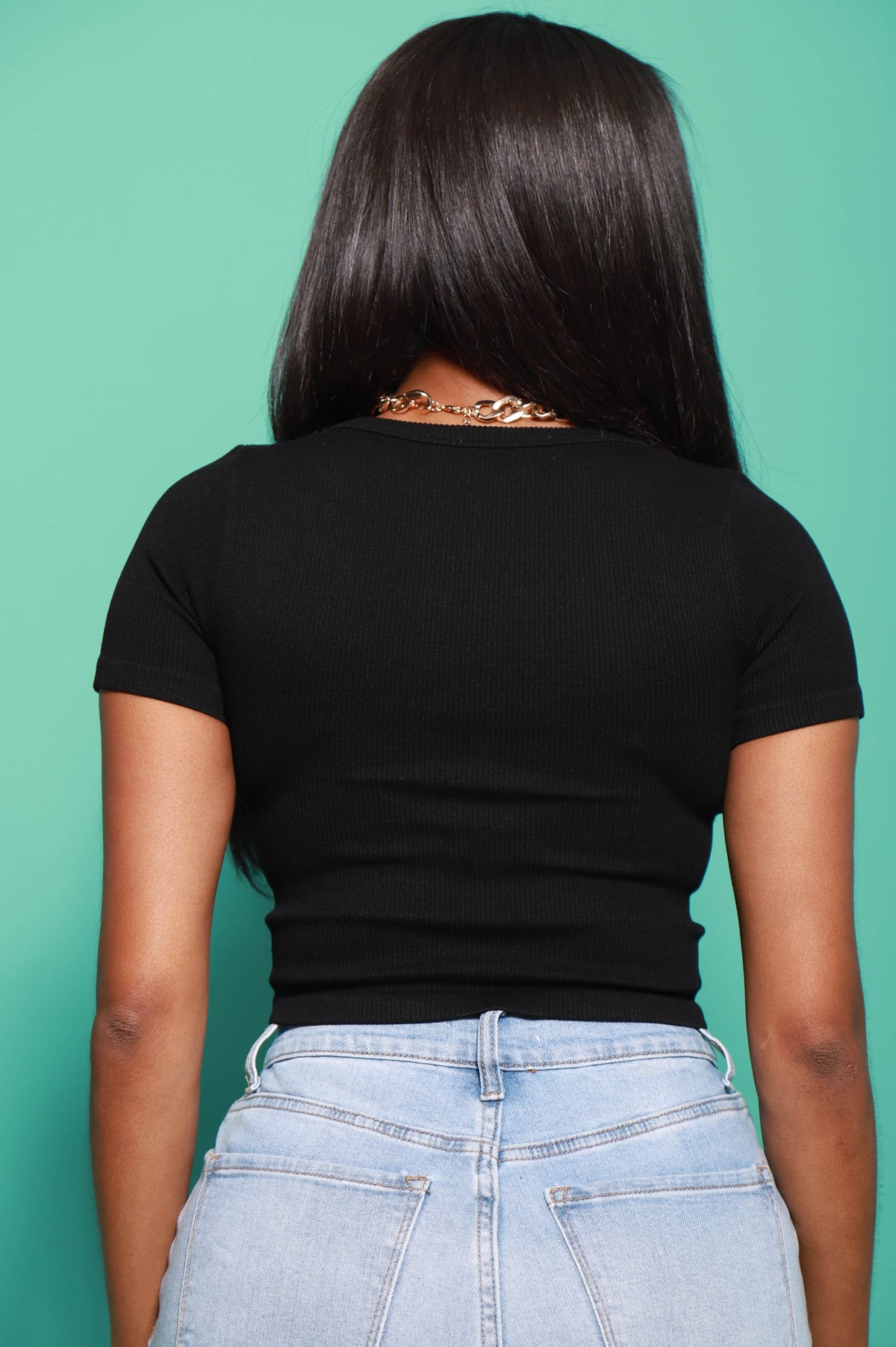 Don&#39;t Miss Out Ribbed Crop Top - Black - Swank A Posh