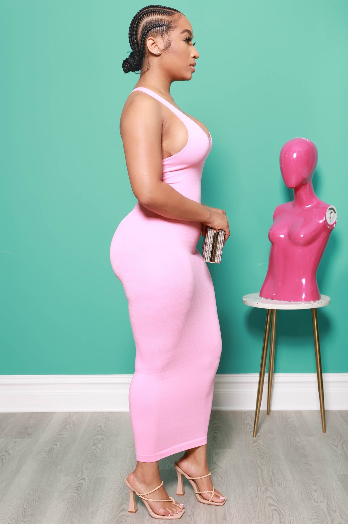 Follow Me Maxi Dress - Peony - Swank A Posh