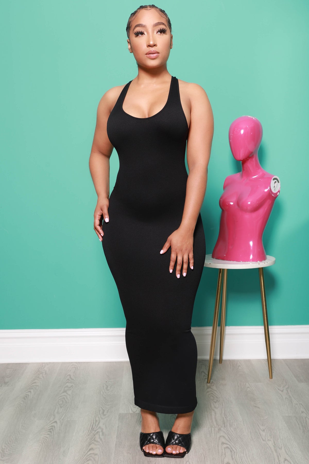 Follow Me Maxi Dress - Black - Swank A Posh