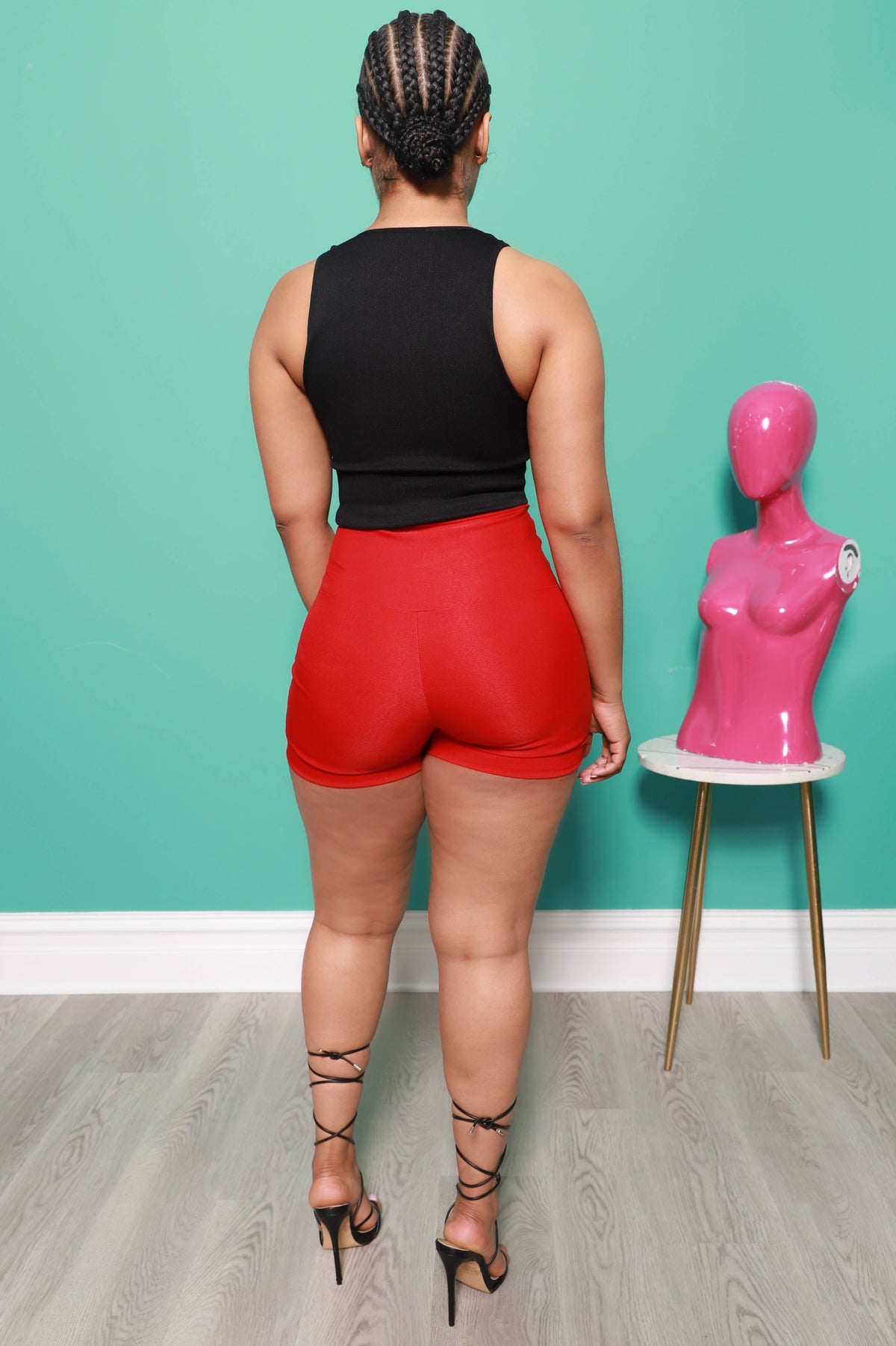 Low Down Ribbed Crop Tank - Black - Swank A Posh