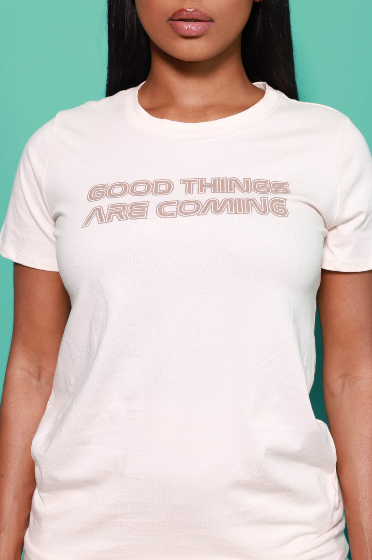 Good Things Are Coming Graphic Printed T-Shirt - Swank A Posh