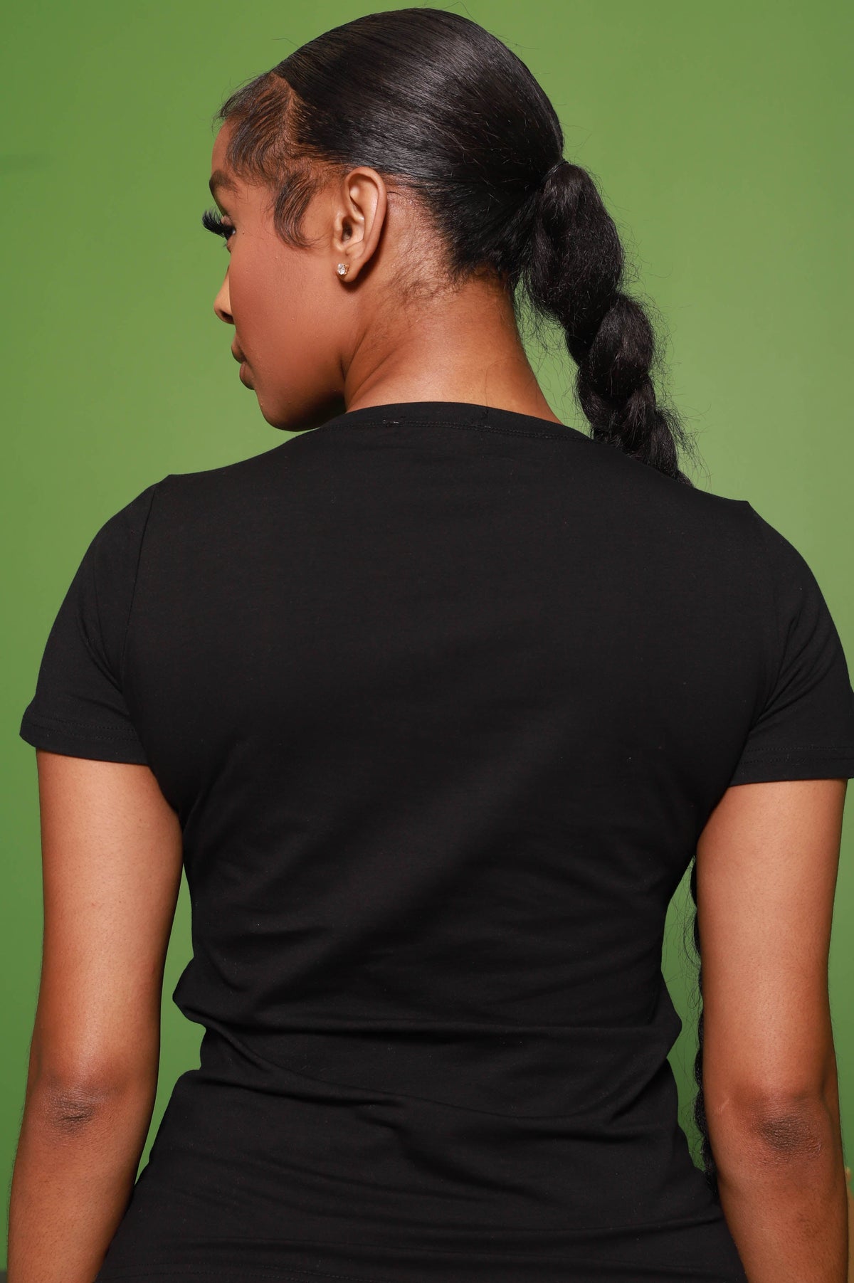 So Fancy Rhinestone Embellished T-Shirt - Black - Swank A Posh