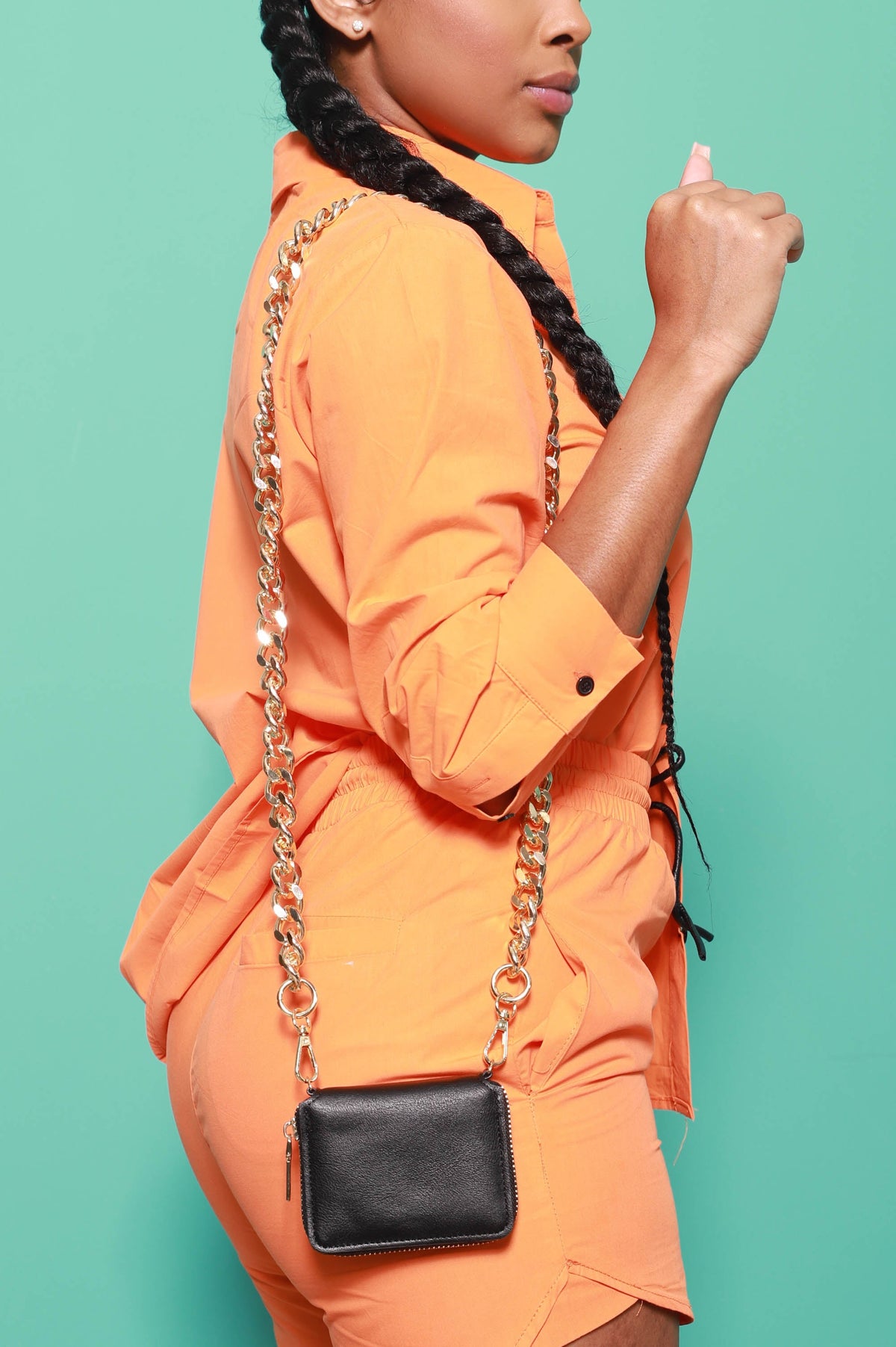 Looking Pretty Faux Leather Mini Purse - Gold - Swank A Posh