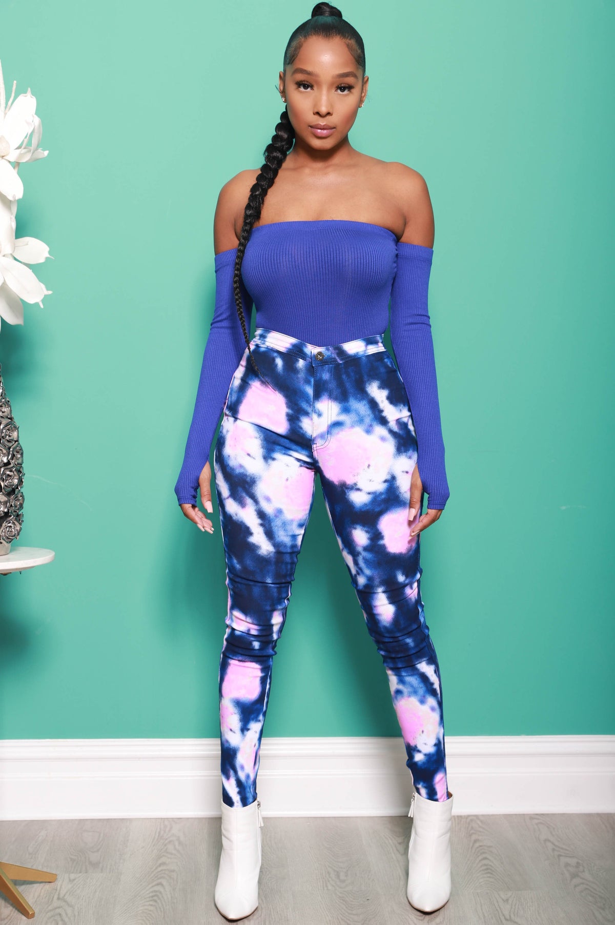 No Excuse Cut Out Bodysuit - Royal Purple - Swank A Posh