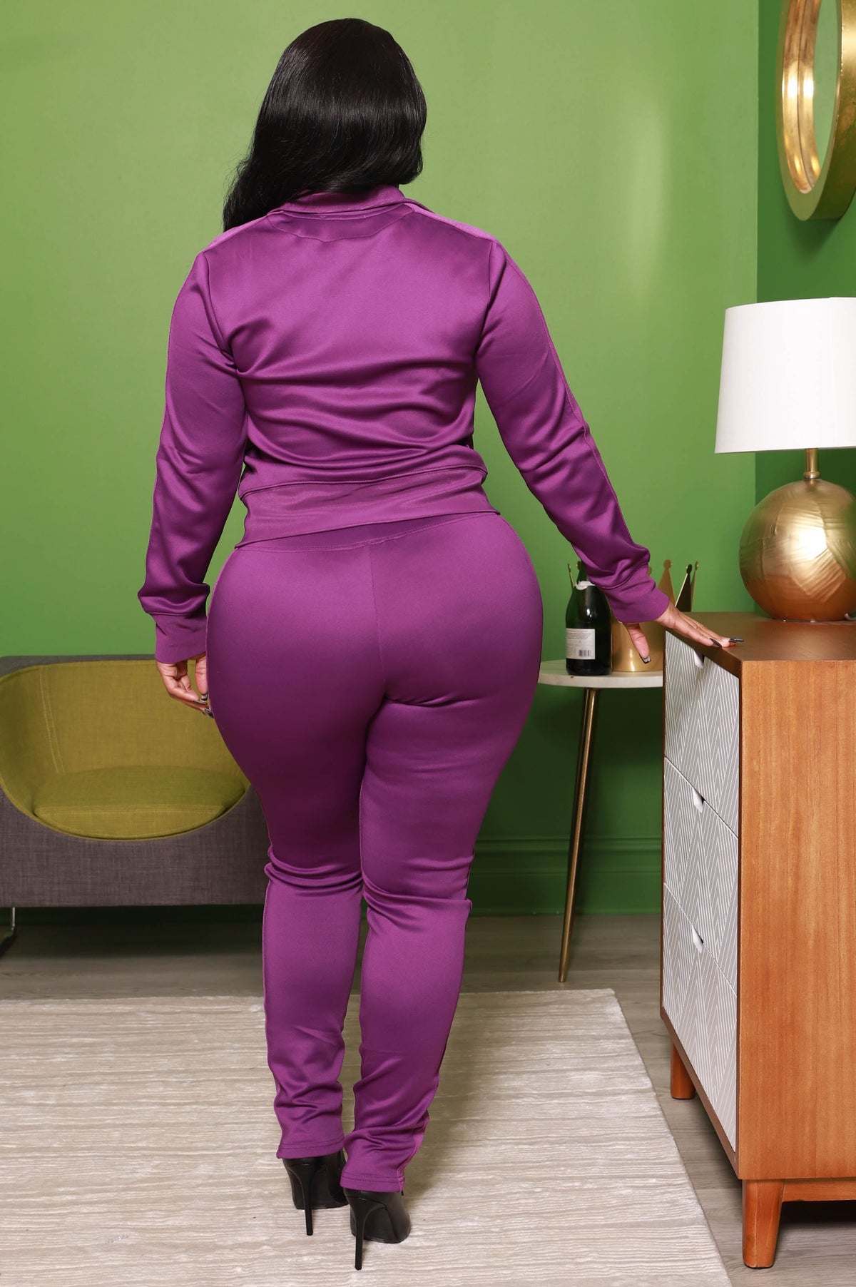 Somewhere Between Lined Tracksuit - Purple - Swank A Posh