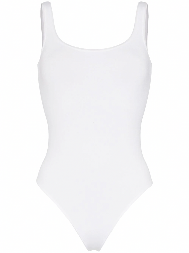 Invest Simple Shaping Tank Bodysuit - White - Swank A Posh