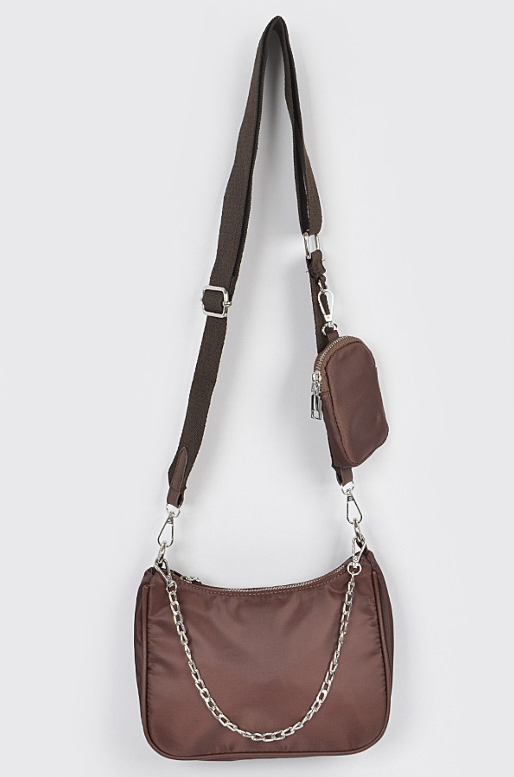 Fit You In Shoulder Bag - Brown - Swank A Posh
