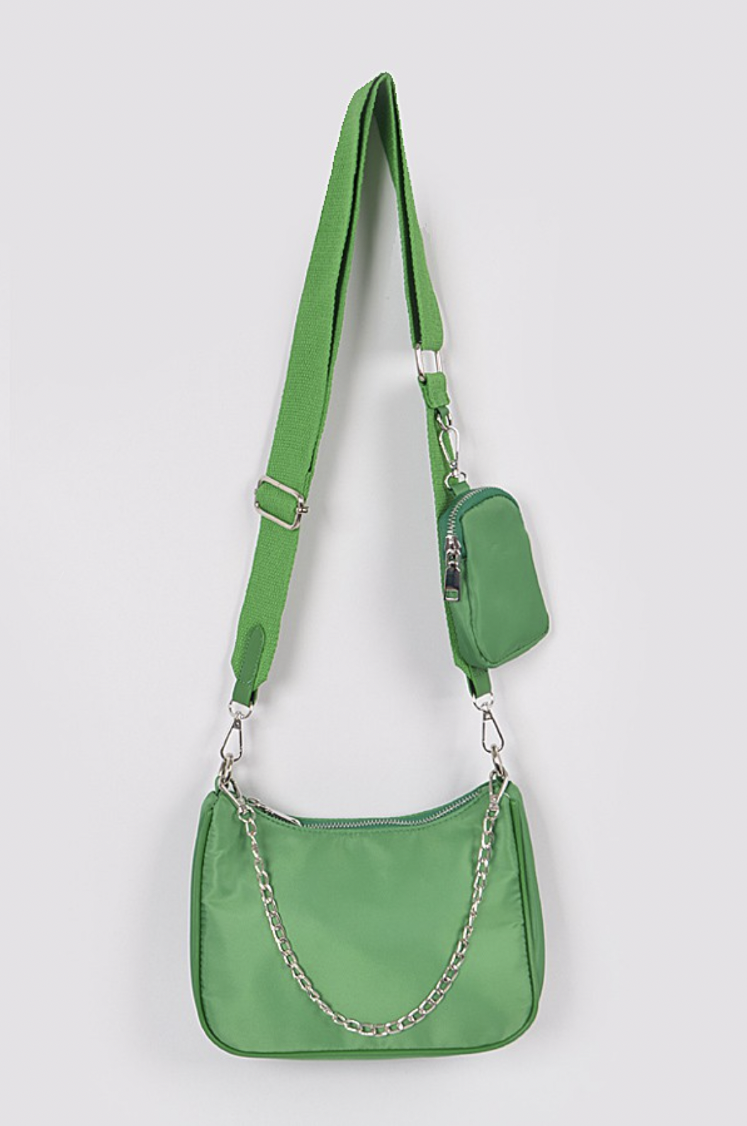 Fit You In Shoulder Bag - Green - Swank A Posh