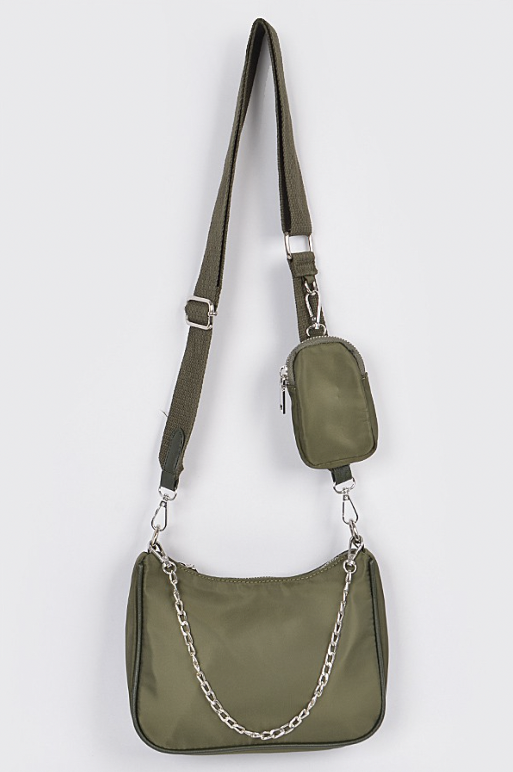 Fit You In Shoulder Bag - Olive - Swank A Posh
