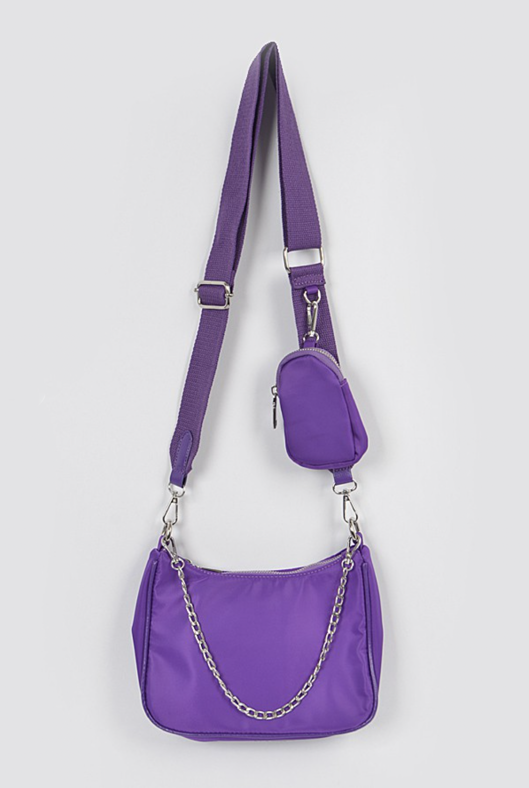 Fit You In Shoulder Bag - Purple - Swank A Posh