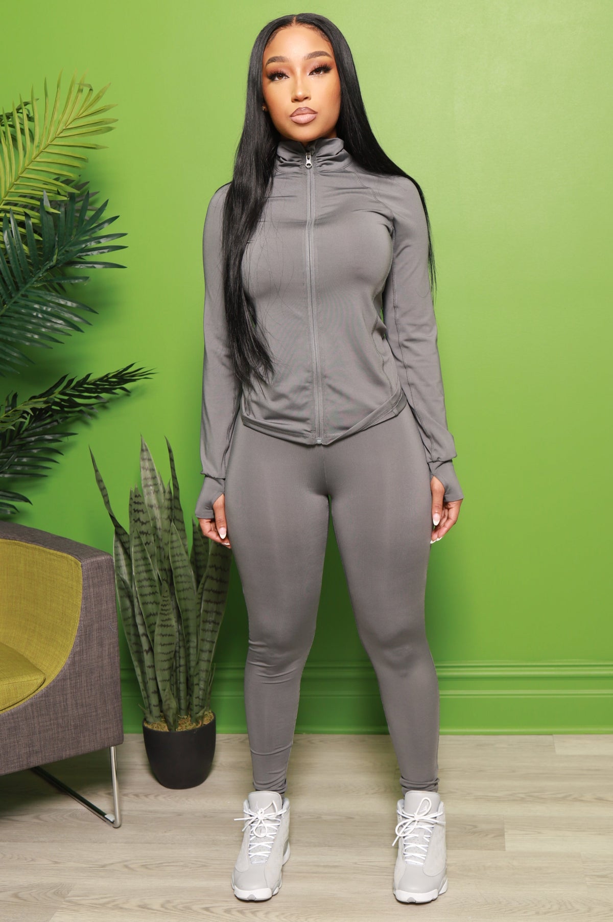 Easy Fit Athletic Set - Charcoal - Swank A Posh