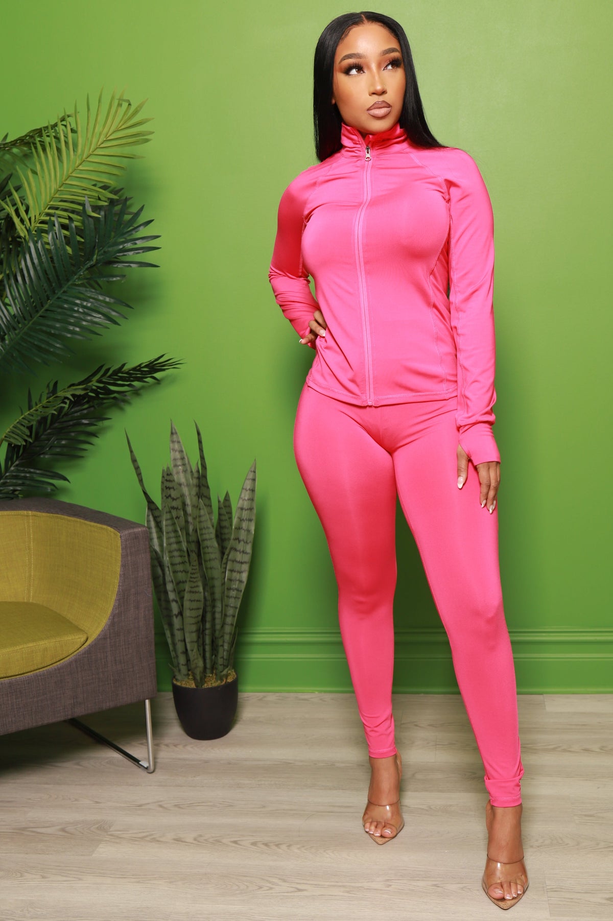 Easy Fit Athletic Set - Magenta - Swank A Posh