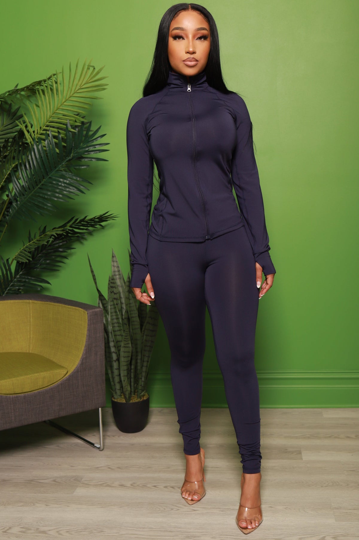 Easy Fit Athletic Set - Navy - Swank A Posh