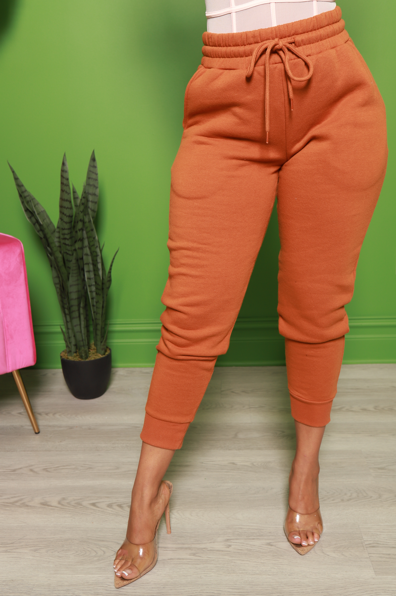 Pop Off Jogger Pants - Almond