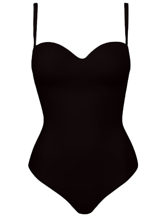 Doctored Form Shape Wear Bodysuit - Black - Swank A Posh