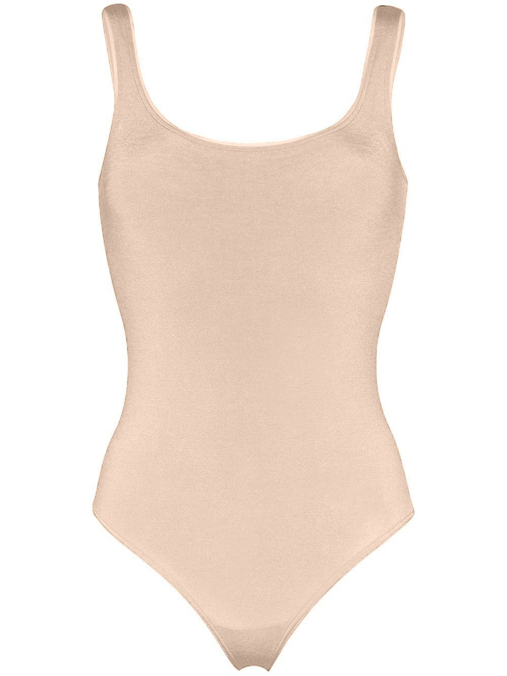 Invest Simple Shaping Tank Bodysuit - Toffee - Swank A Posh